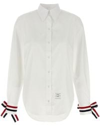 Thom Browne - Rwb Tape Cuffs Shirt - Lyst