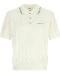 CASABLANCA - 'tennisbouclé' Polo Shirt - Lyst