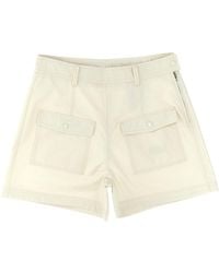 Moncler - Twill Shorts - Lyst