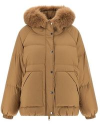 Army by Yves Salomon - Fur Insert Down Jacket - Lyst