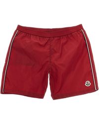 Moncler - Tricolor Trim Swimsuit - Lyst