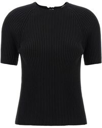 Tory Burch - Ribbed Cotton Pullover-Donna - Lyst