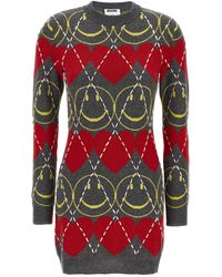 Moschino - 'smiley®' Wool Dress - Lyst