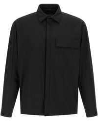Herno - Overshirt With Patch Pocket - Lyst