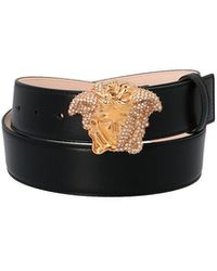 all black versace belt