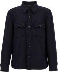 Tom Ford - 'Double Splittable Light Wool' Overshirt - Lyst