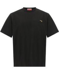 KENZO - T-Shirt With Jumping Tiger Embroidery - Lyst
