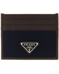 Prada - Nylon Leather Cardholder - Lyst