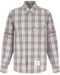 Thom Browne - Oversized Plaid Armband Shirt - Lyst