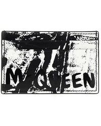 Alexander McQueen - Portacarte 'Graffiti McQueen' - Lyst