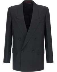 Gucci - Double-Breasted Technical Panama Blazer - Lyst