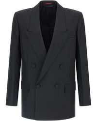 Gucci - Double-Breasted Technical Panama Blazer - Lyst
