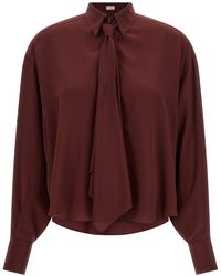 Brunello Cucinelli - 'shiny Collar' Shirt - Lyst