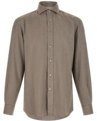 Brunello Cucinelli - Herringbone Shirt - Lyst