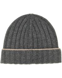 Brunello Cucinelli - Cashmere Turn-up Beanie - Lyst