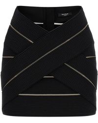 Balmain - V-shaped Waist Skirt - Lyst