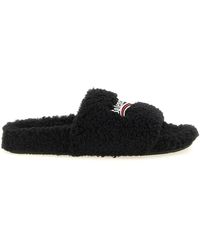 Balenciaga - 'furry' Open Sandals - Lyst