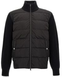 Herno - Two-material Puffer Jacket - Lyst