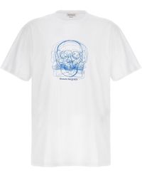 Alexander McQueen - T-Shirt Mit Druck - Lyst