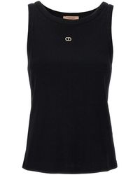 Twin Set - Logo Embroidery Tank Top - Lyst