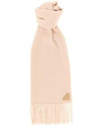 Prada - Sciarpa Seta E Cashmere - Lyst