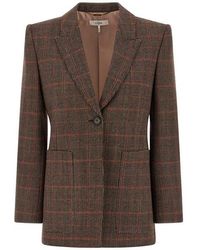 Chloé - Blazer Lana A Quadri - Lyst