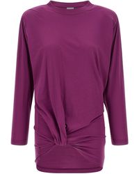 Balenciaga - Pleated Pattern T-Shirt - Lyst