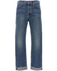 Mother - 'the Scrapper Cuff Ankle Fray' Jeans - Lyst