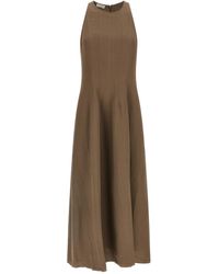 Brunello Cucinelli - Viscose Midi Dress - Lyst