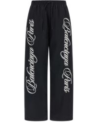 Balenciaga - Cursive Reversible Pants - Lyst