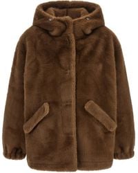 Lou Andrea - Eco-fur Hooded Jacket - Lyst