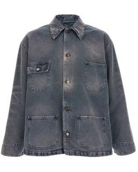 Prada - Blouson Canvas Distressed - Lyst