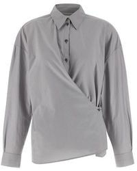 Lemaire - Camicia 'Straight Collar Twisted' - Lyst