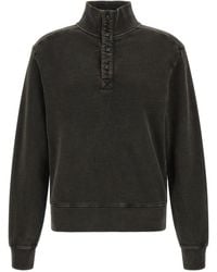 Entire studios - Buttoned Turtleneck Sweatshirt - Lyst