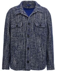 Etro - Wool Overshirt Jacket - Lyst