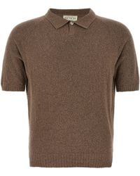 Ma'ry'ya - Bouclé Cotton Polo Shirt - Lyst