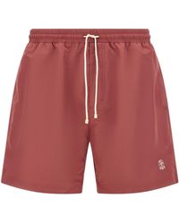 Brunello Cucinelli - Solomeo Logo Swimsuit - Lyst