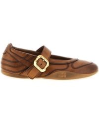 Miu Miu - 'gymnasium' Ballet Flats - Lyst