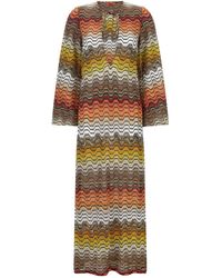 Missoni - Greek Motif Cover-up Dress - Lyst