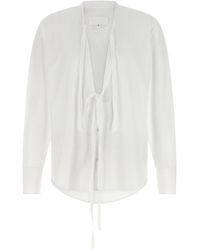 Maison Margiela - Raw Cut Hem Shirt - Lyst
