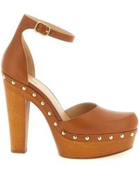 Chloé - Chloé Platform Pumps With-Tone Studs - Lyst
