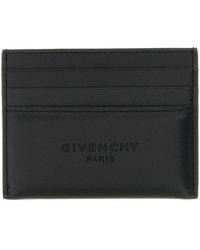 Givenchy - Kartenetui Aus Leder Mit Geprägtem Logo - Lyst