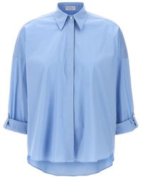 Brunello Cucinelli - Hemd Aus Popeline Monile - Lyst
