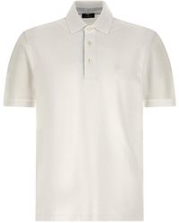 Etro - Polo Shirt With Tonal Pegaso Embroidery - Lyst