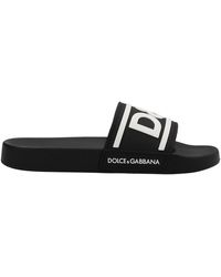 Dolce & Gabbana - Technical Logo Embossed Slides - Lyst