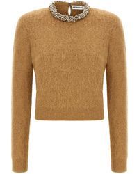 Self-Portrait - Sweater With Jewel Embroidery - Lyst