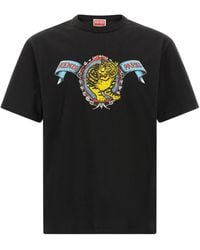 KENZO - ' Jumping Tiger' T-shirt - Lyst