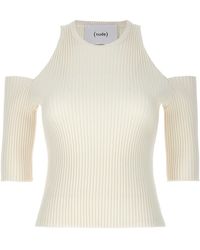 Nude - Cut-out Knit Top - Lyst