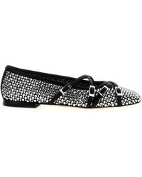 Mach & Mach - 'crystal Net' Ballet Flats - Lyst