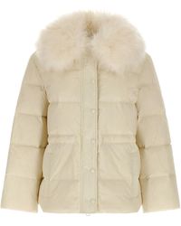 Army by Yves Salomon - Fur Insert Down Jacket - Lyst